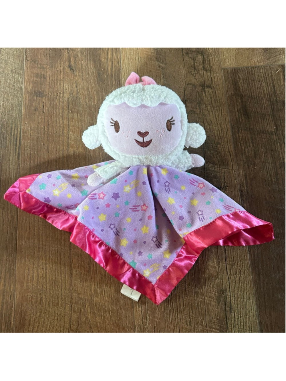 Disney Doc McStuffins Lamb Plush Lovey Blanket Purple Pink Kids Summer